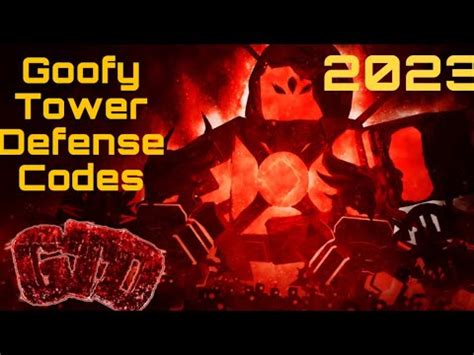 All Working Goofy Tower Defense Codes 2023 YouTube