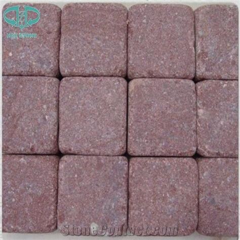 G Flamed Tile Dayang Red Porphyry Walkway Floor Paving Stone Tile