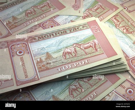 Money Of Mongolia Mongolian Tugrik Bills Mnt Banknotes 20 Togrog