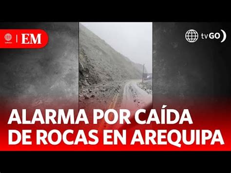 Video Caída de rocas causó accidente de tránsito Edición Mediodía