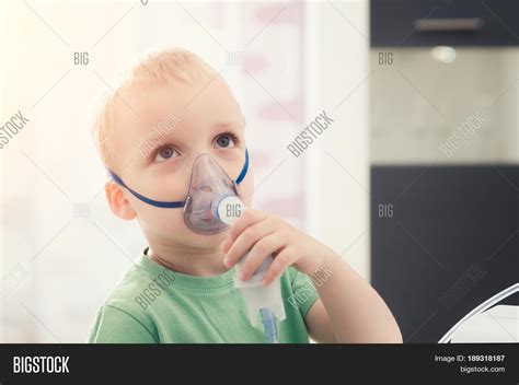 Boy Making Inhalation Image And Photo Free Trial Bigstock