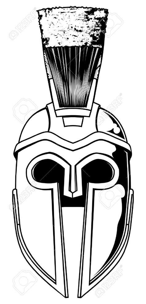 Gladiator Helmet Drawing | Free download on ClipArtMag