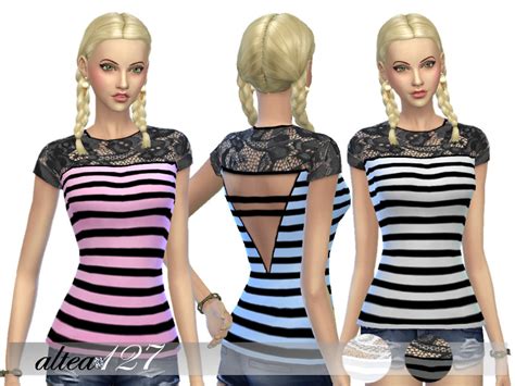 The Sims Resource Striped Shirt