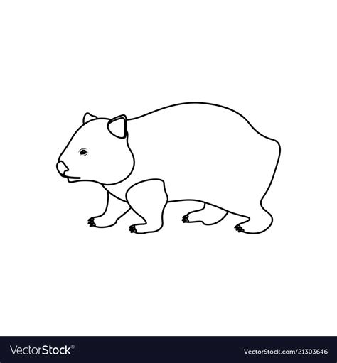 Wombat Coloring Page