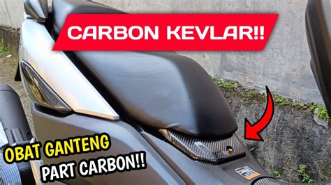 PASANG PART CARBON KEVLAR LAGI COVER BODY BAWAH JOK CARBON NMAX NEW