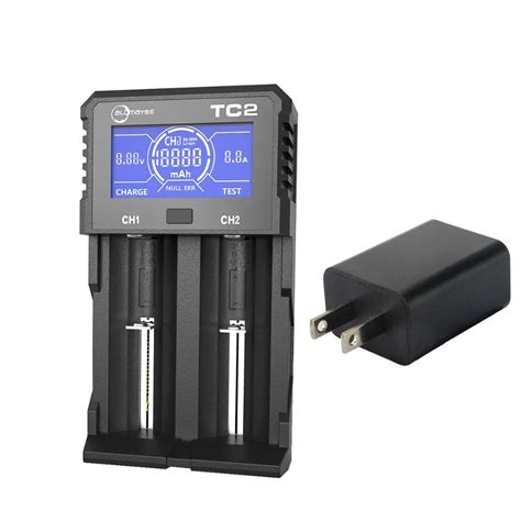 XTAR Allmaybe TC2 LCD Screen USB Battery Charger For 3 6V 3 7V 32650