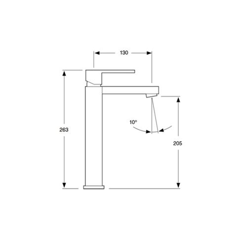 MONOMANDO LAVABO ALTO BRONCE MATE SERIE TIZZIANO Ecobioebro