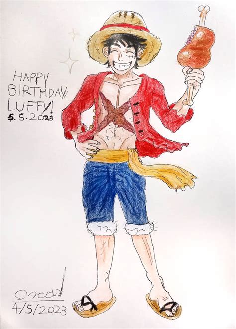 Happy birthday, Luffy! by Zomboider on DeviantArt