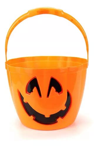 Bote Para Dulces Calabaza Con Luz Halloween Pedir Calaverita Meses