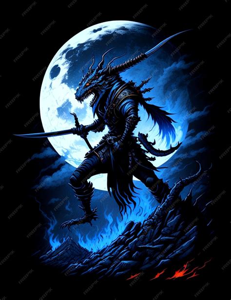 Premium AI Image | NINJA DRAGON IMAGE ILLUSTRATIONS