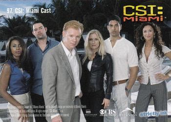 2004 Strictly Ink CSI Miami Series 1 Non Sport Gallery Trading Card