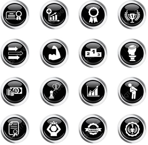 Success Icon Set Achievements First Icon Vector Achievements First