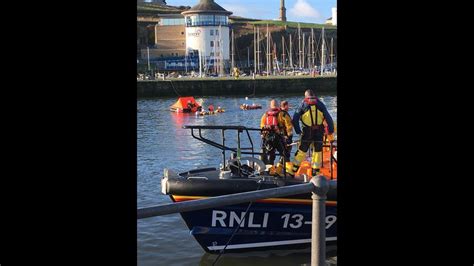 Joint Exercise For Lifeboat Crews Rnli