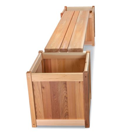 3 Piece Planter Bench Set All Things Cedar Plb60 3p Backyard