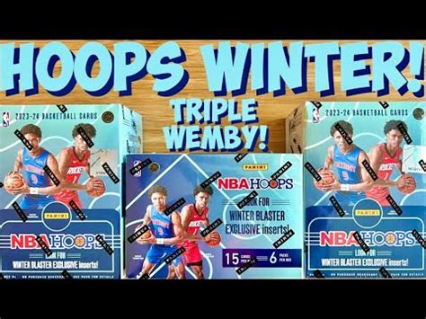 FIRST LOOK 2023 24 Panini Hoops WINTER Blaster Box Break X3