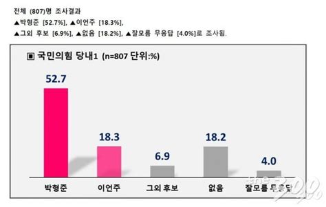 이언주·박민식 누구와 붙어도박형준 독주 체제 굳건 네이트 뉴스