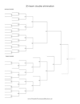 9 Team Single Elimination Bracket Printable Diamond