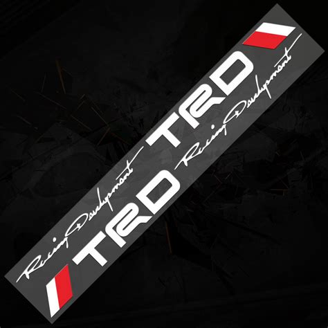 1 Pair47CM TRD Racing Development Car Sticker Waterproof For Toyota