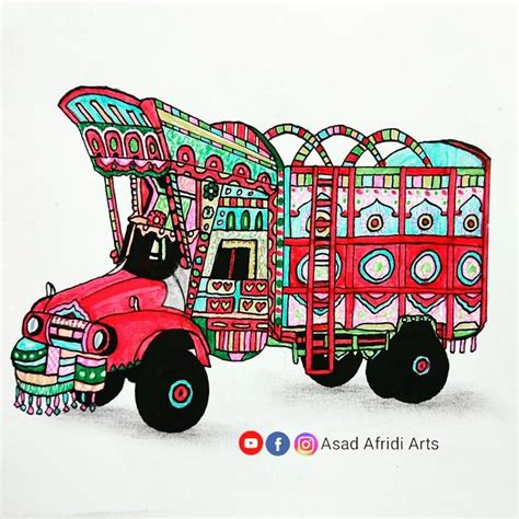 Pakistani Truck in 2023 | Truck art, Art drawings simple, Truck ...