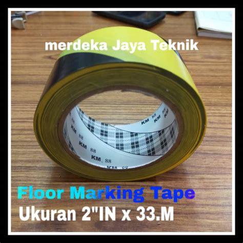 Jual Floor Marking Tape Km Isolasi Garis Lantai Vinil Tape Lakban