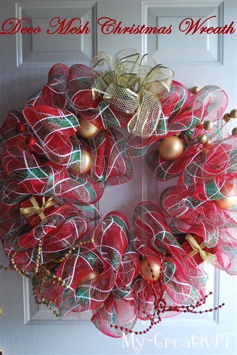 My-CreativiT: Deco Mesh Christmas Wreath