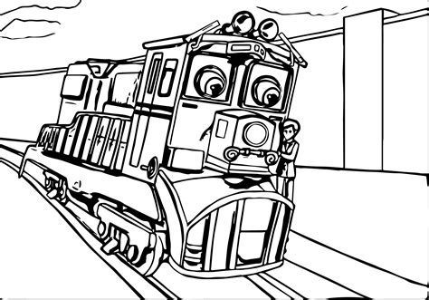 Chuggington Dunbar Inspector Coloring Page - Wecoloringpage.com