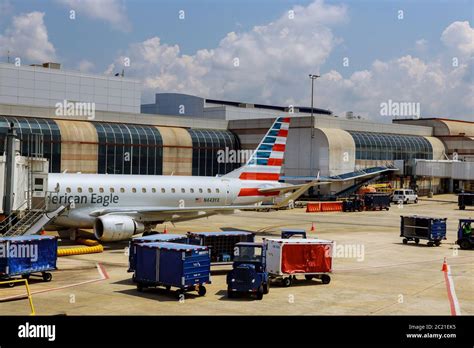 10 Jun 20 Charlotte Nc Us American Airlines Plane On The Airport