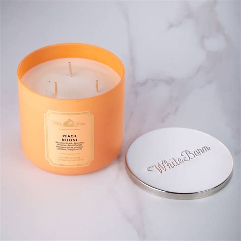 Peach Bellini Scented Candle White Barn Urbanflowers