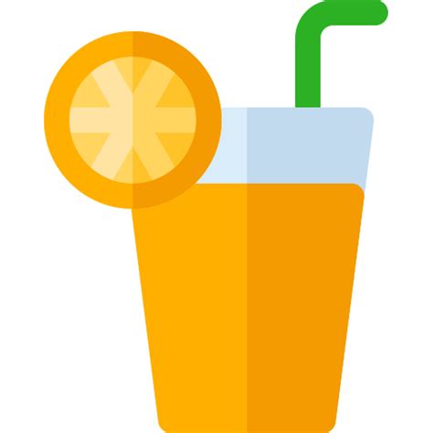 Orange Juice Basic Rounded Flat Icon