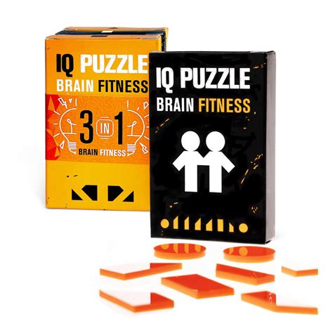 SET OF 3 Geek Toys IQ Puzzle Brain Fitness Games Brain Teaser Puzzles ...