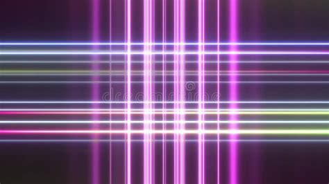 Super Bright Grayscale Neon Grids Laser Beam Led Lights Loop Stock