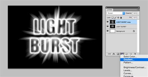 Text Effect Photoshop Tutorial: The Light-Burst Effect | Shutterstock