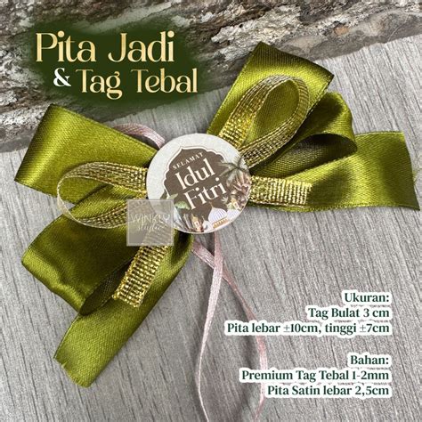 Jual Pita Jadi Tag Premium Hampers Lebaran Hampers Ribbon Pita