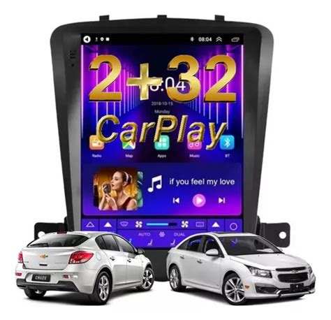 Central Multimidia Tesla Cruze Lt E Ltz Android Carplay Qled