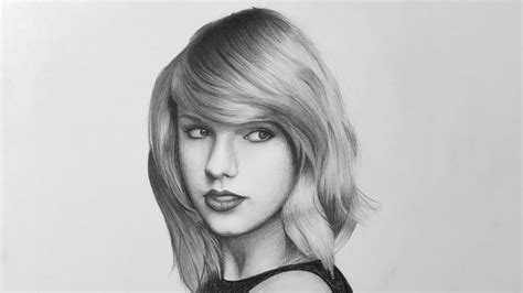 Taylor Swift Pencil Drawing