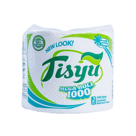 Tisyu Bathroom Tissue Mega Roll 2ply 1000s Citimart