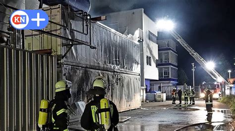 Feuer in Flintbek Großeinsatz wegen brennender Akkus