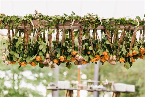 Rustic Hanging Flower Installation