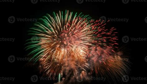 Fourth Of July Celebration Ignites Vibrant Multi Colored Firework