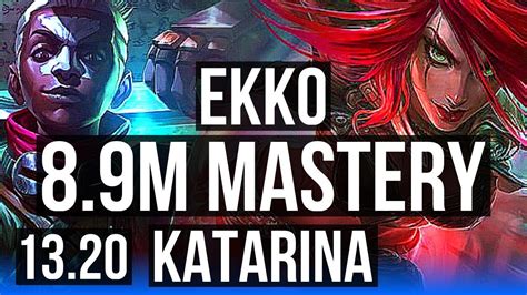 EKKO Vs KATARINA MID 8 9M Mastery 11 0 2 2300 Games Legendary