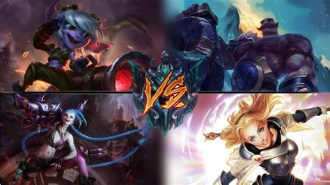 Braum Tristana Vs Lux Jinx Duo Lane Gameplay YouTube