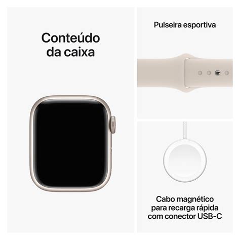 Apple Watch Series Gps Cellular Mm Caixa De Alum Nio Estelar