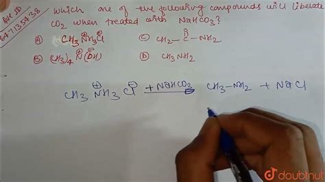 Which One Of The Following Compounds Will Liberate Co2 When Treated