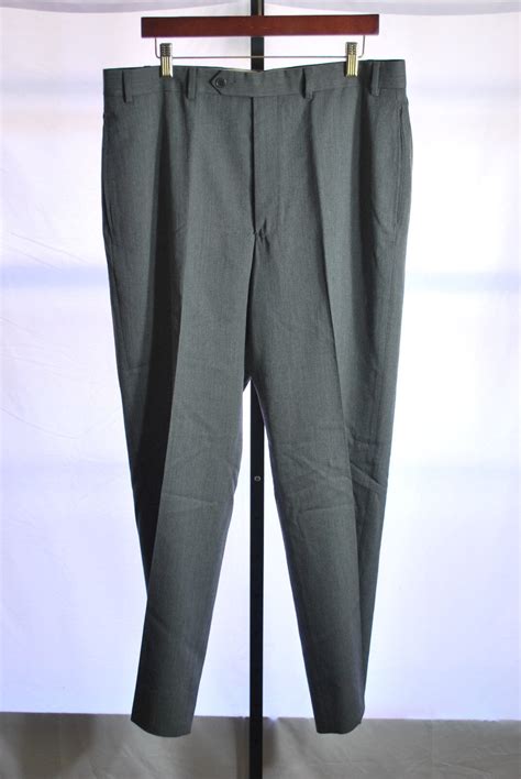 Brooks Brothers 100 Wool Gray Pleated Dress Pants Men S Sz 37 32 EBay