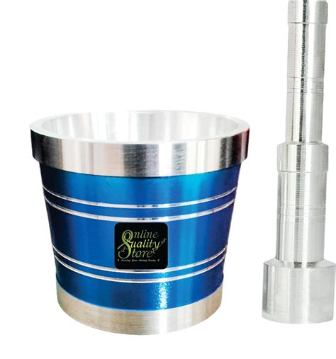 Buy Online Quality Store Aluminium Blue Khal Battamortar And Pestleimam Okhlimusalkitchen