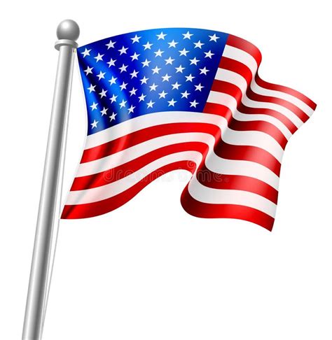 American Flag Illustration Stock Vector Illustration Of American 2314024