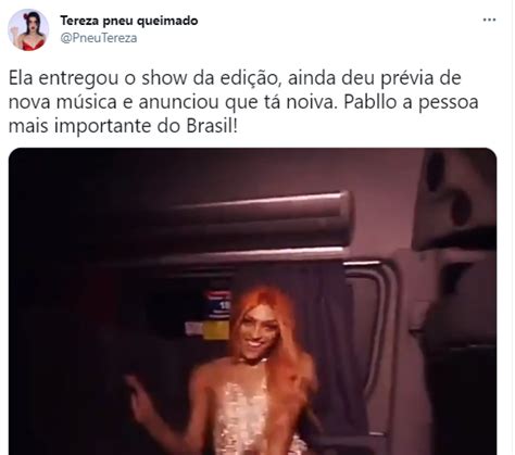 Pabllo Vittar Anuncia Durante Festa Do Bbb 21 Que Está Noiva E Que