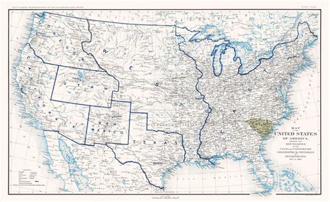 United States Boundaries Of 1860 Bien 1894 3742 X 23