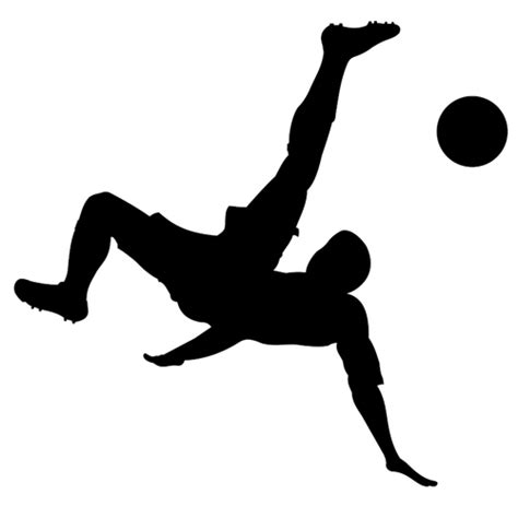 Mann Spielen Fußball Silhouette Vektor Bild Public Domain Vektoren