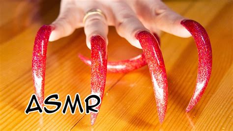 Asmr Ear Massage Tapping Scratching Spring Red Manicure D Sound Asmr